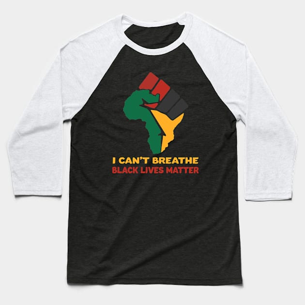 i cant breath - black lives matter Baseball T-Shirt by Mr.Speak